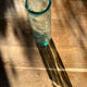 Transparent glass vase