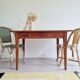 Antique wooden farmhouse table - drawer