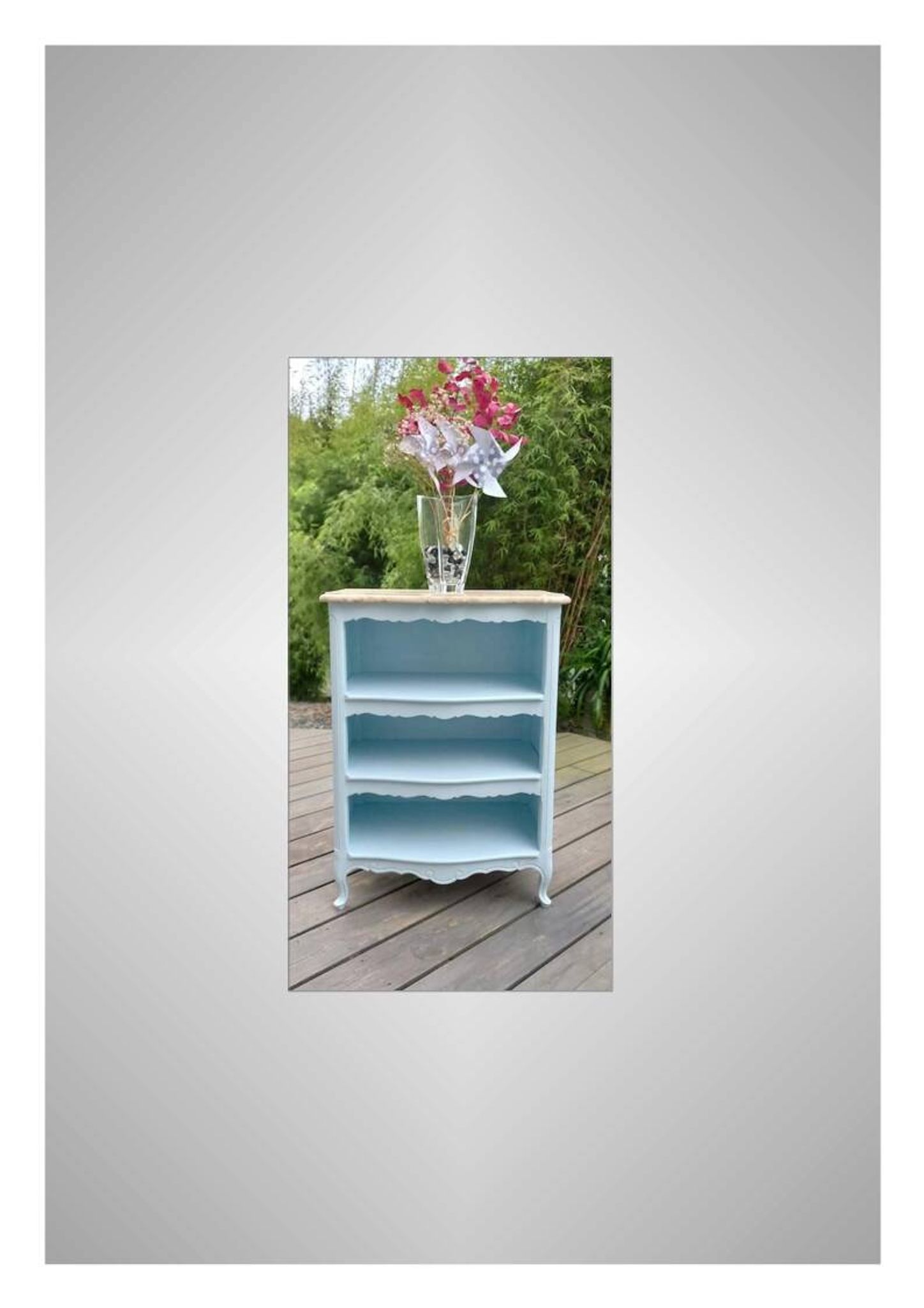 Antique patinated bookcase