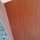 Pair of vintage mahogany sideboards with square metal legs from the 60s