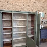 Bronze green display cabinet bookshelf