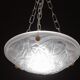 Art Deco Top Quality Pendant Light Floral decorations, Signed Degué