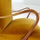 Modern Scandinavian Art Deco lounge chairs in velvet from the 1940s.