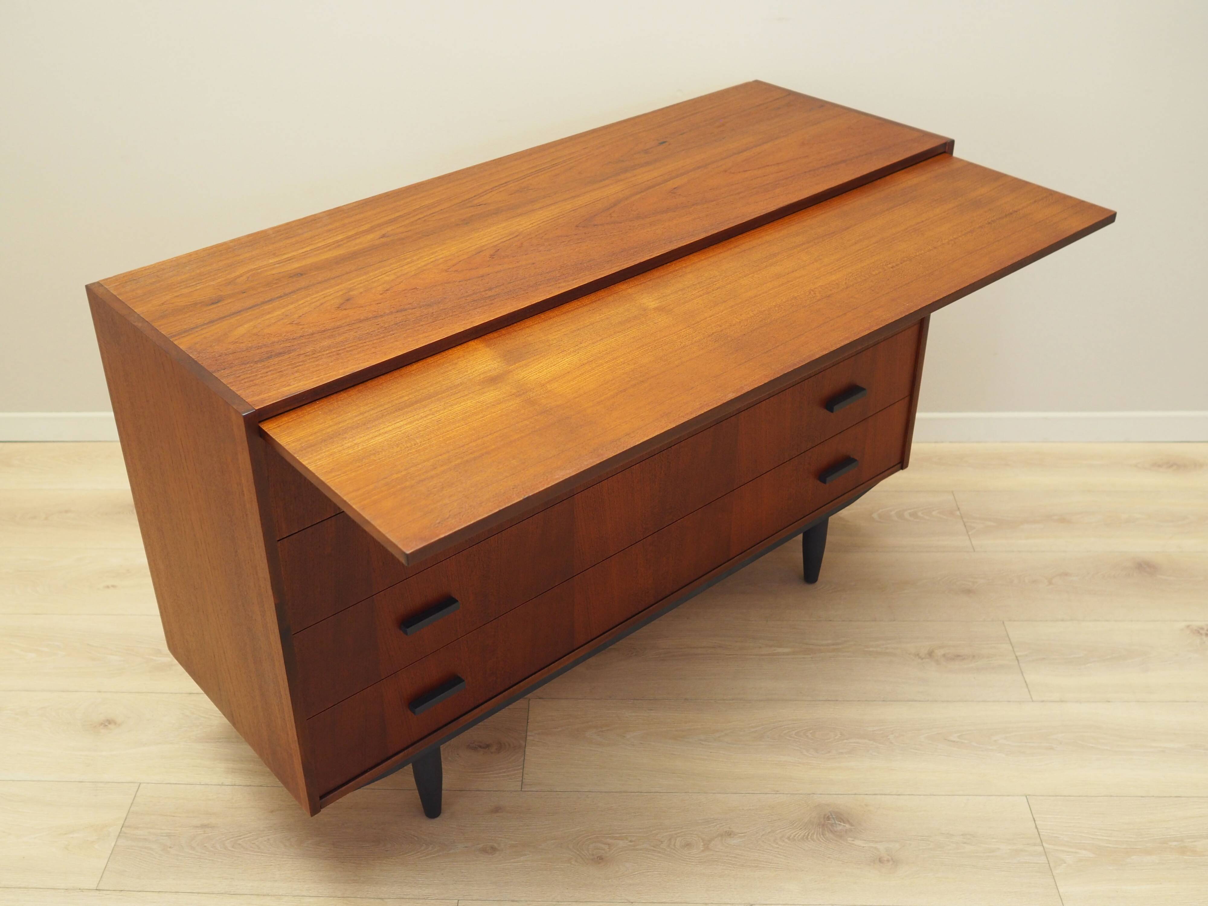 Teak chest of drawers, Danish design, 1970s, production: Denmark