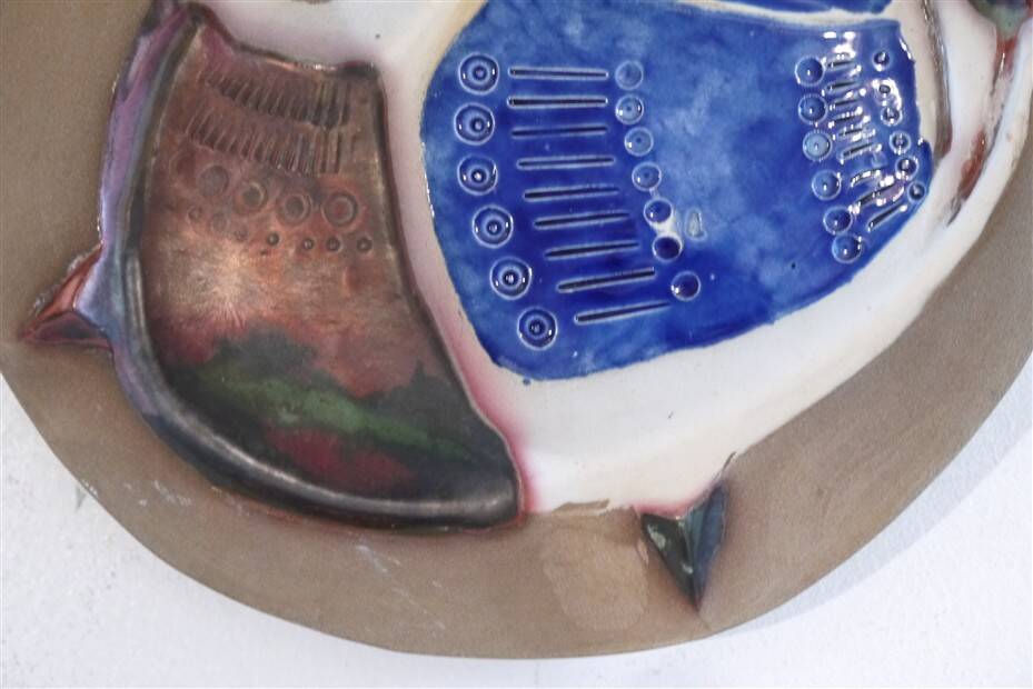 1960s ceramic wall decoration
