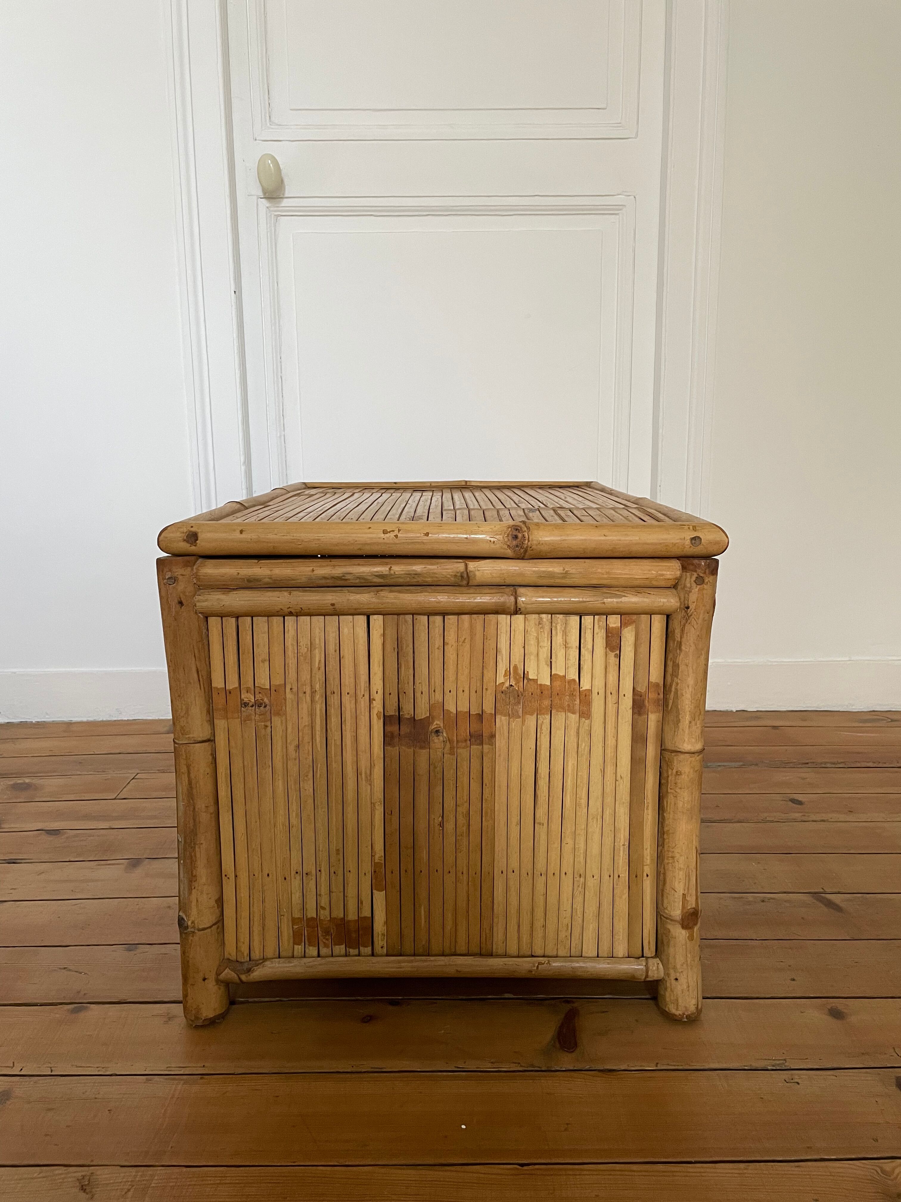 Bamboo storage chest, 1960