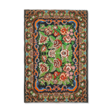 Handmade Vintage Moldovan Black Kilim 197 cm x 274 cm - 23367