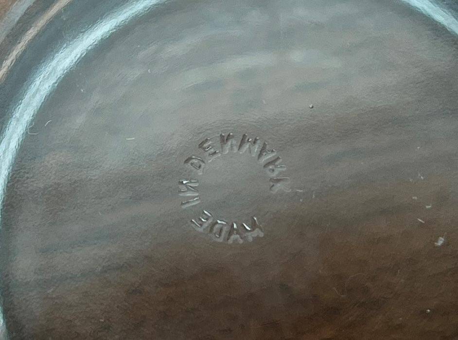 Bols empilables ronds du milieu du siècle en verre, Danemark, années 1960, lot de 6