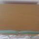 Mint green and gold vintage nightstand