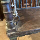 Black lacquered teak rocking chair