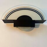 Vintage sandblasted glass wall lamp by Vetri Murano, Italy 1970