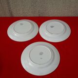 3 assiettes plates  Villeroy & Boch modèle 1244 diam 23 cm