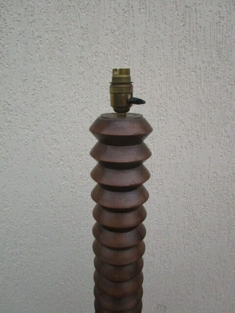 Old wooden floor lamp foot