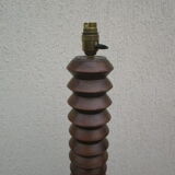 Old wooden floor lamp foot