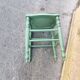Antique green stool