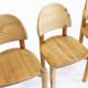 6 x Vintage Dining Room Chairs by Rainer Daumiller pine wood, Denmark, 1970