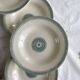 6 deep plates, antique earthenware, ironstone from Creil and Montereau.