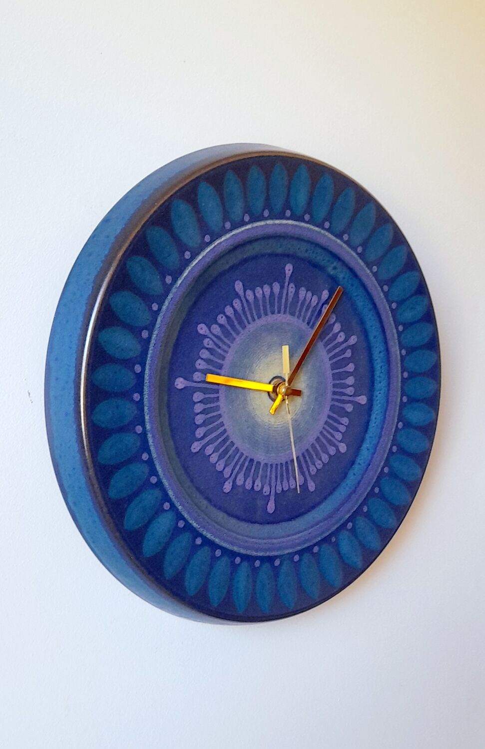 70s ceramic wall clock