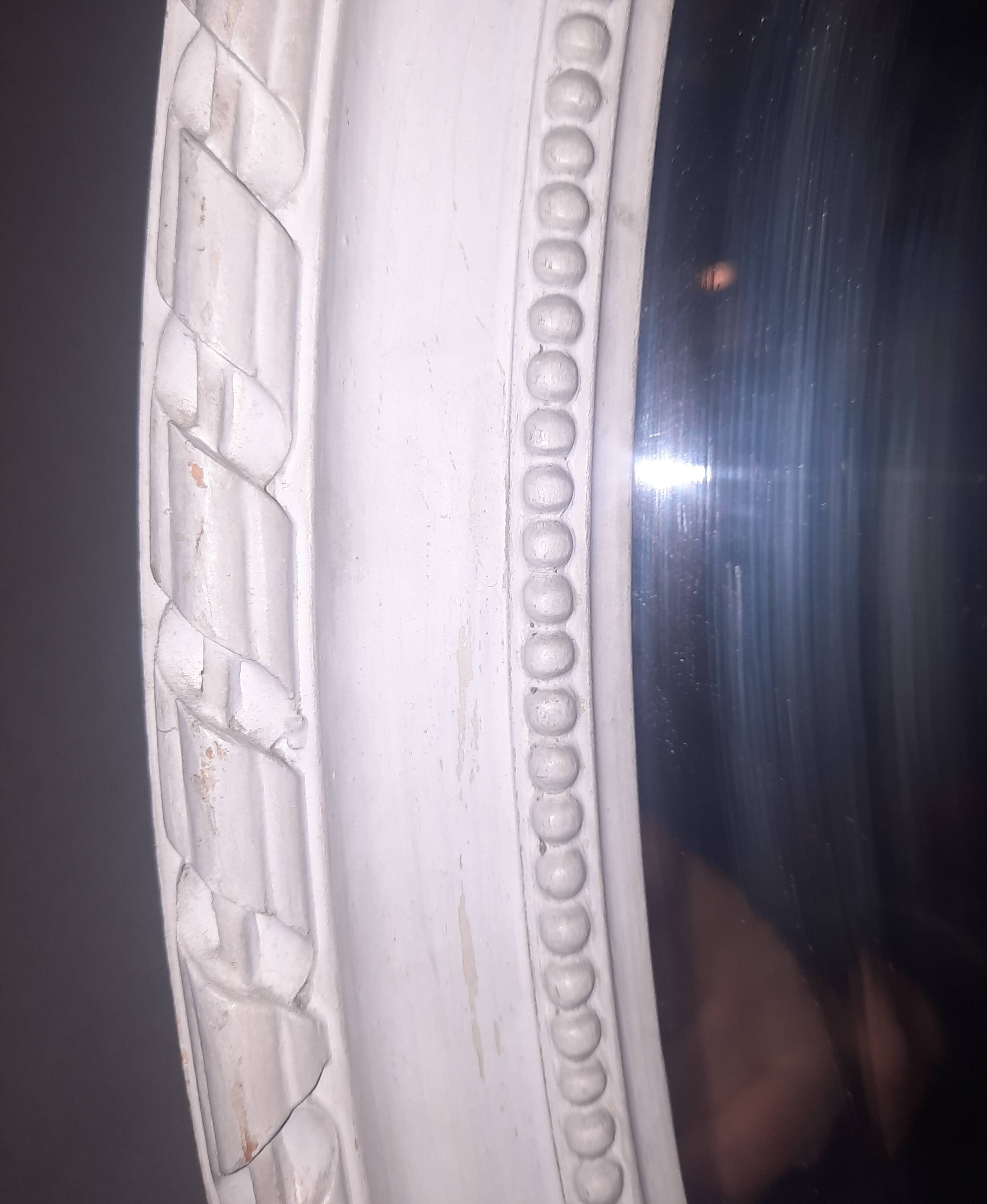 Mirroir oval  style Louis XV I