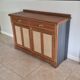 Buffet portes en cannage