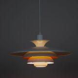 Danish vintage pendant lamp Sofie by Kurt Wiborg, Jeka, 1980s