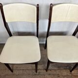 Série de 6 chaises vintage années 1960