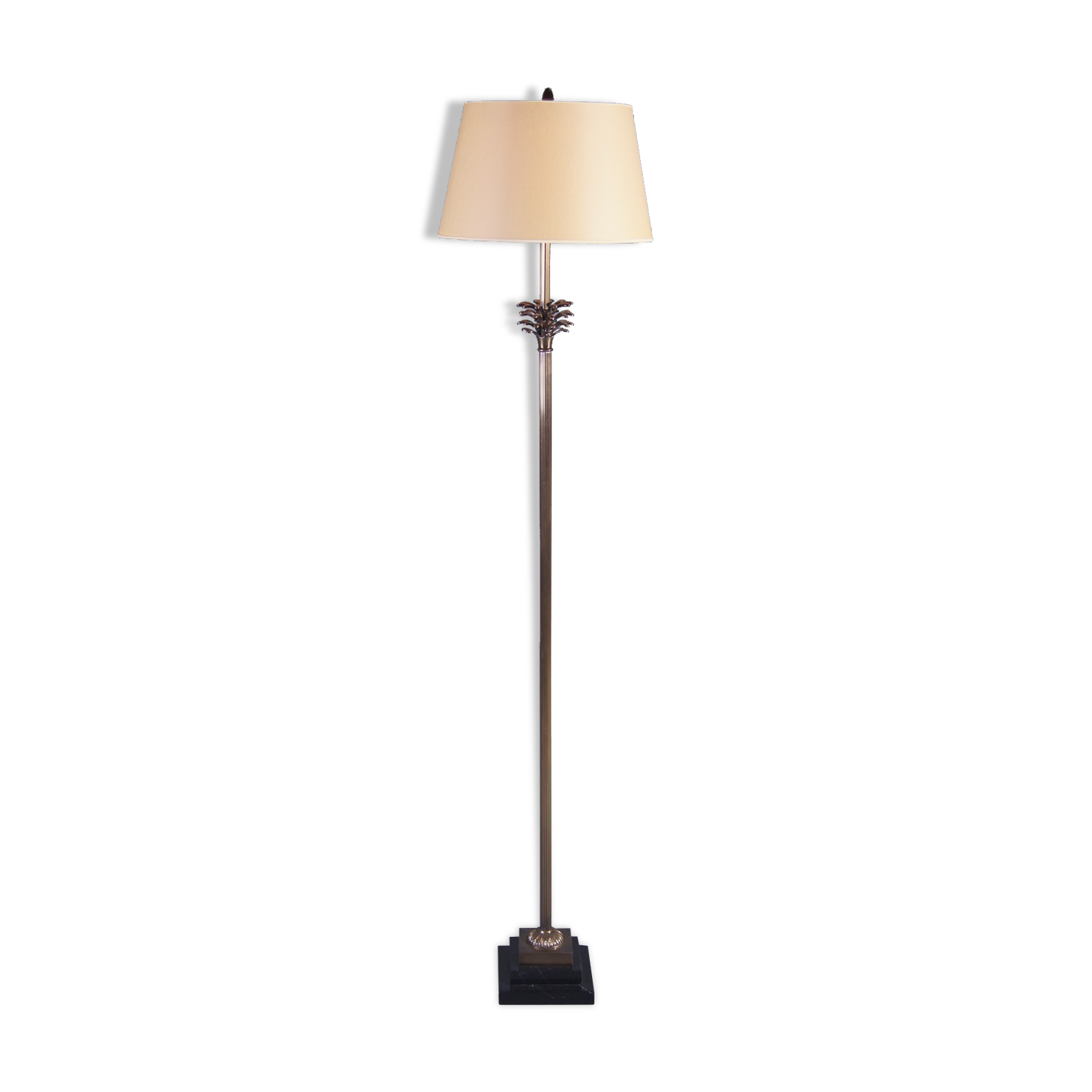 Lampadaire sur pieds en marbre