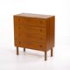 Vintage Scandinavian teak chest of drawers 1960 Sweden