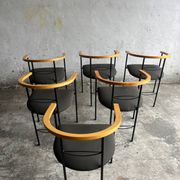 Lot de 6 chaises de salle à manger postmodernes