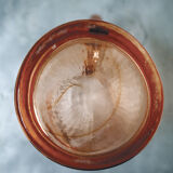 Pink glass pitcher rosaline type