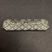5 porte-couteaux en cristal taillé