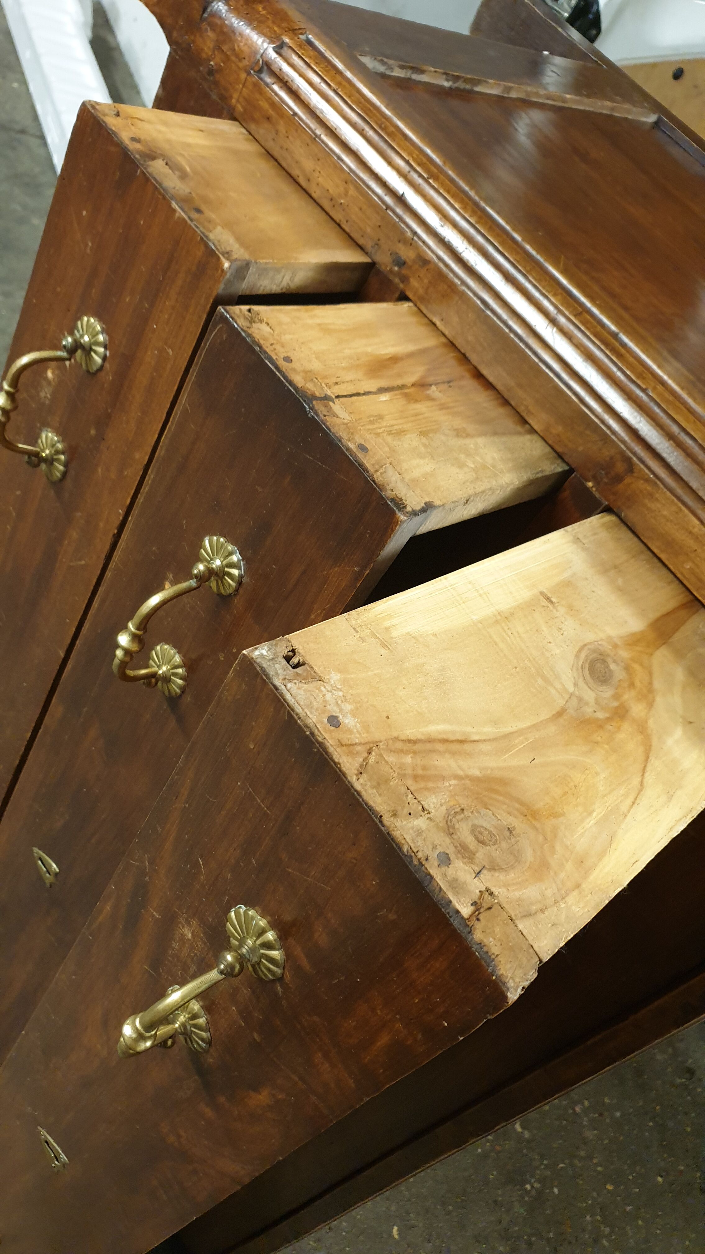 Louis XVI walnut chest of drawers