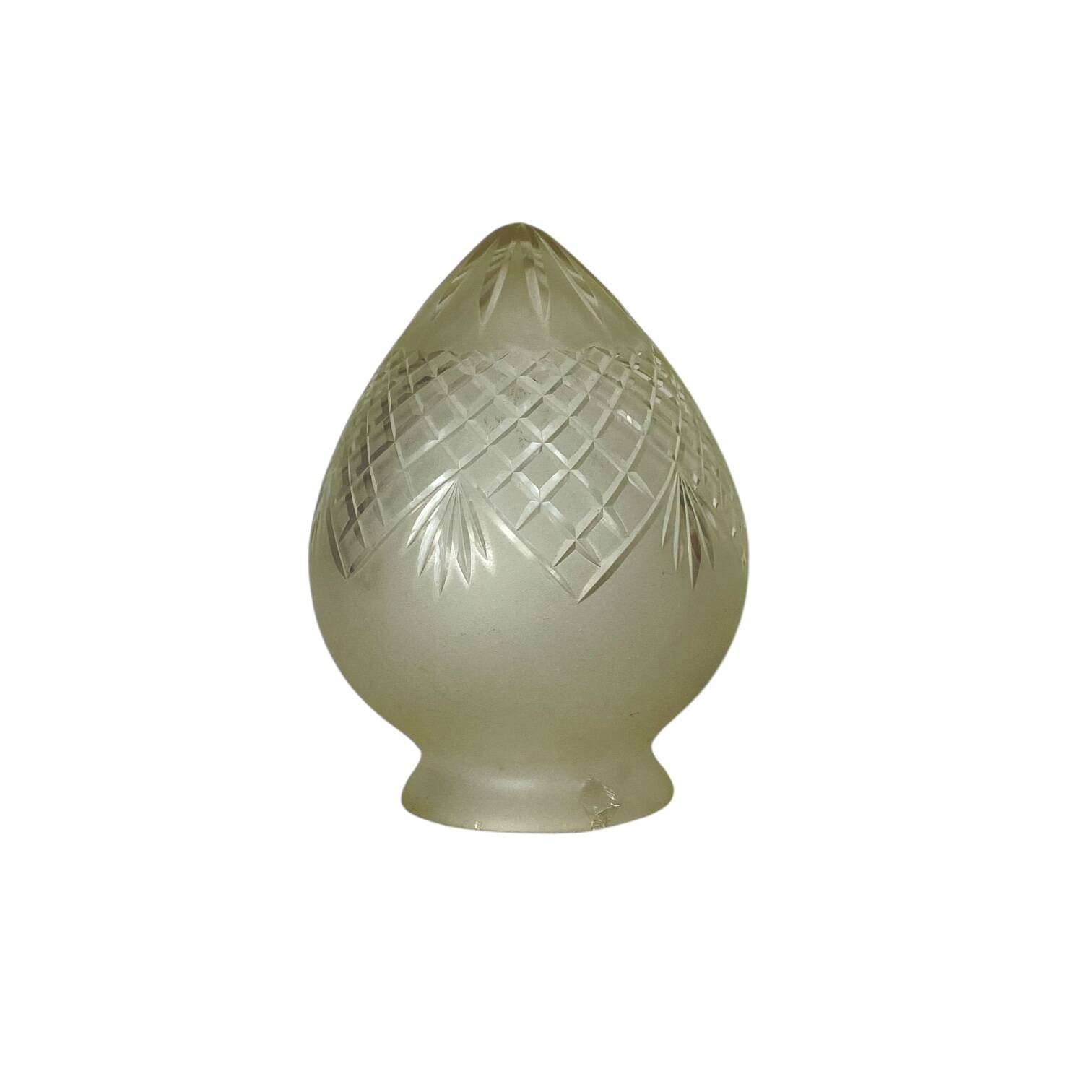 Old globe lampshade, shell, egg, pine cone for wall lamp chandelier.