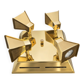 Vintage brass ceiling light OMI – Space Age design from the 1970s