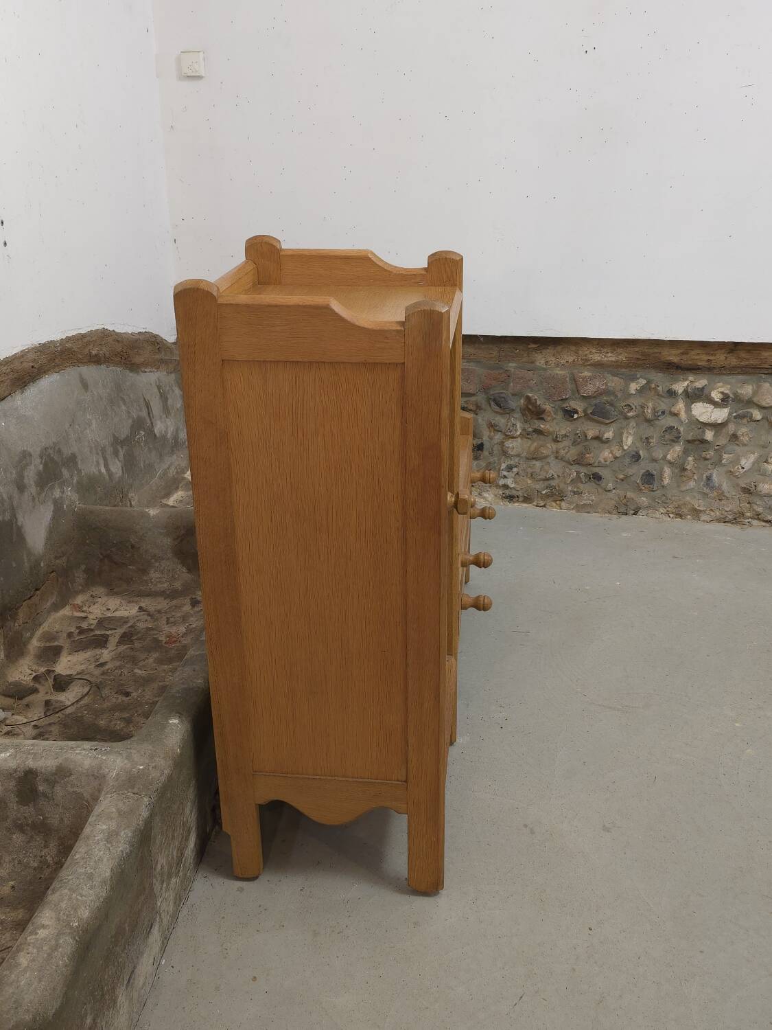 1960 Guillerme et Chambron oak sideboard
