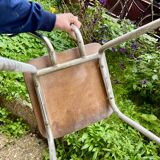 Green-blue Formica chair