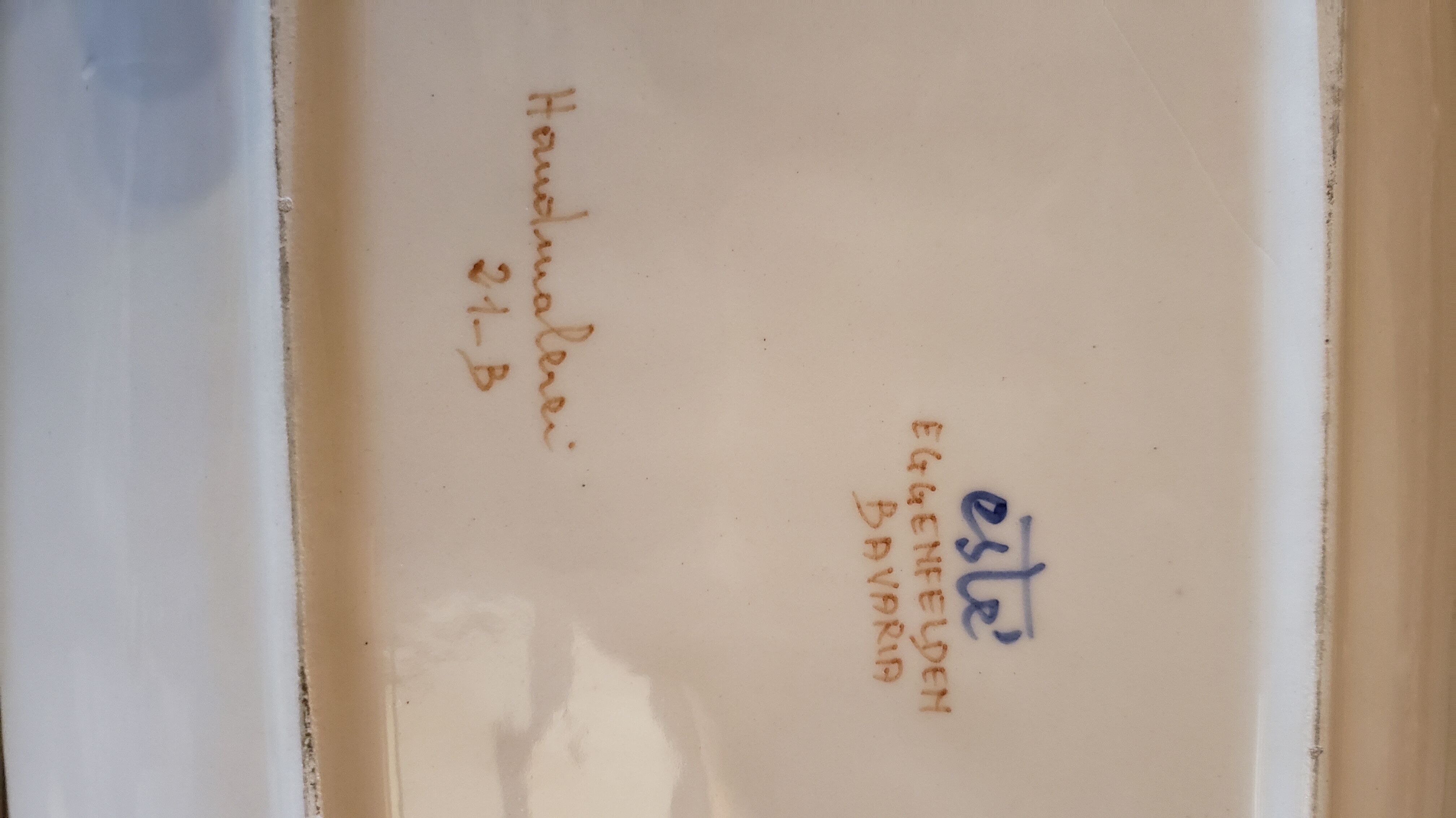 2 rectangular hollow dishes Bavaria