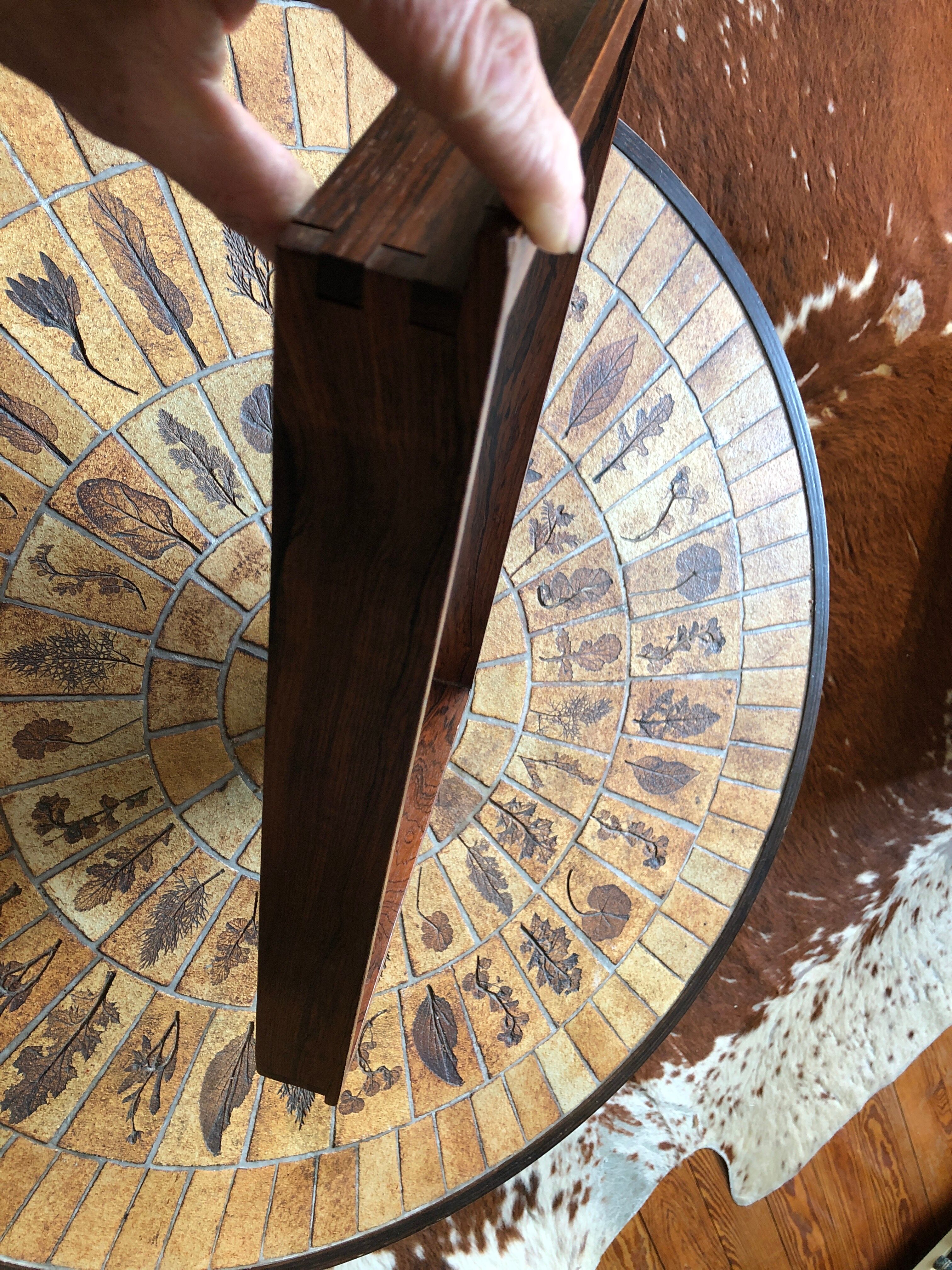 Rosewood serving tray circa 1950