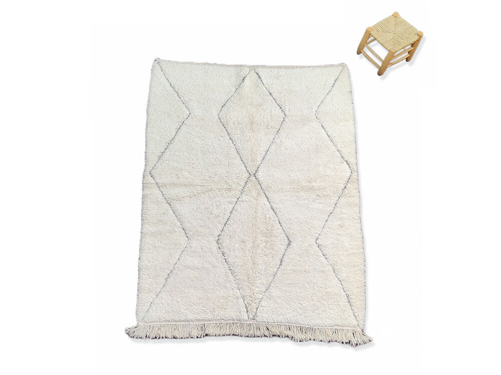 Berber Shaggy wool rug 160x240 cm