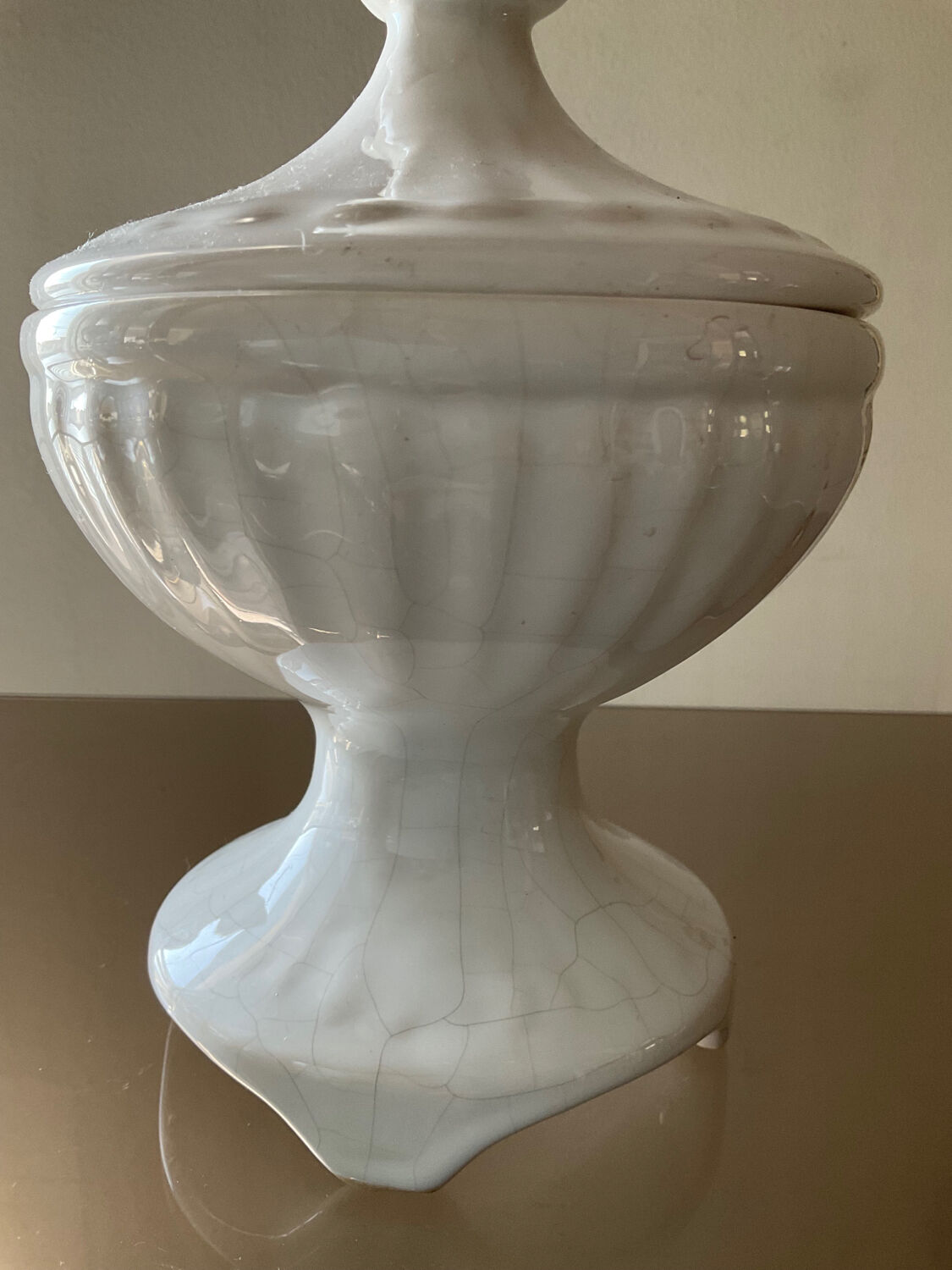 Vintage glazed ceramic candy box