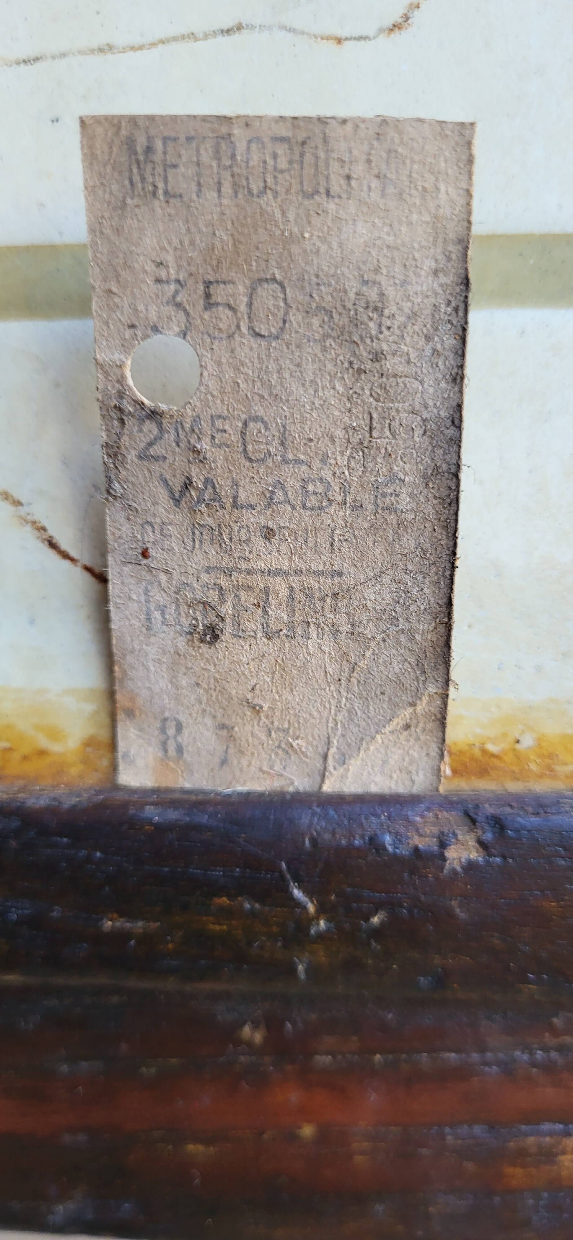 Sprague Paris Metro Bench, 1930s