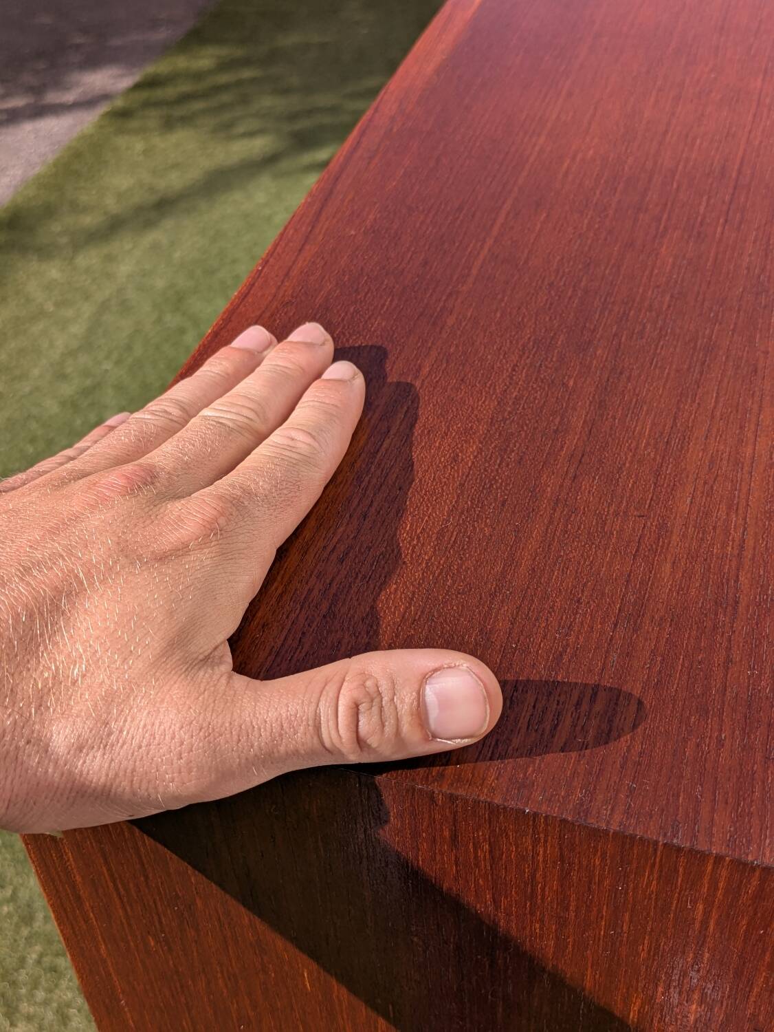 Vintage compact Scandinavian teak cabinet/sideboard, 1960s