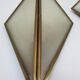 Paire d'appliques en laiton et verre design