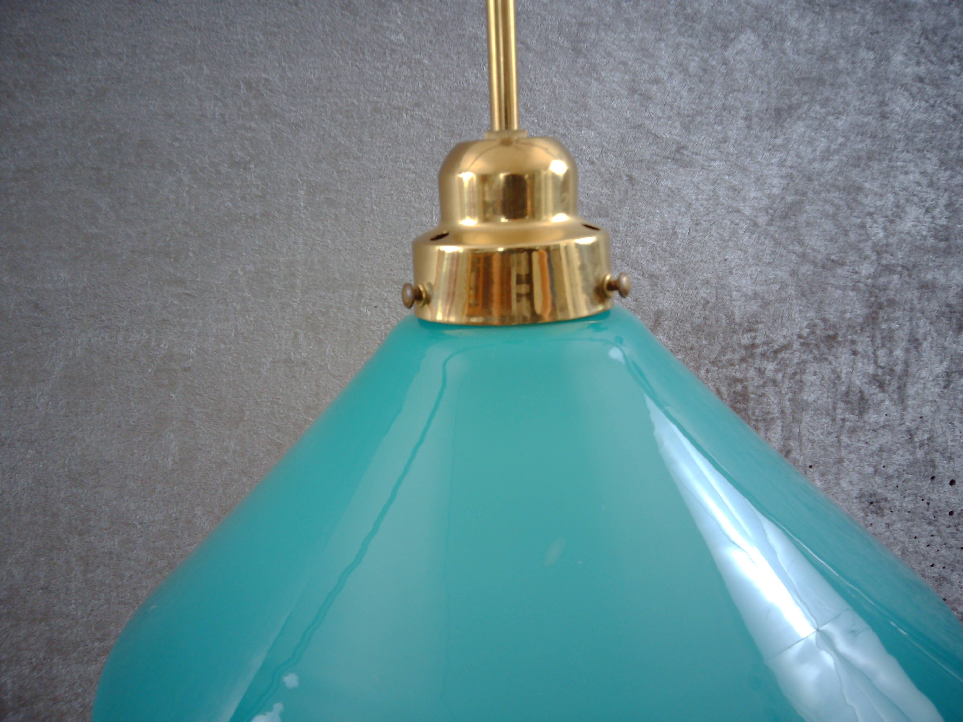 Turquoise shoemaker lamp