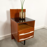 Pozar vintage wooden bedside table set