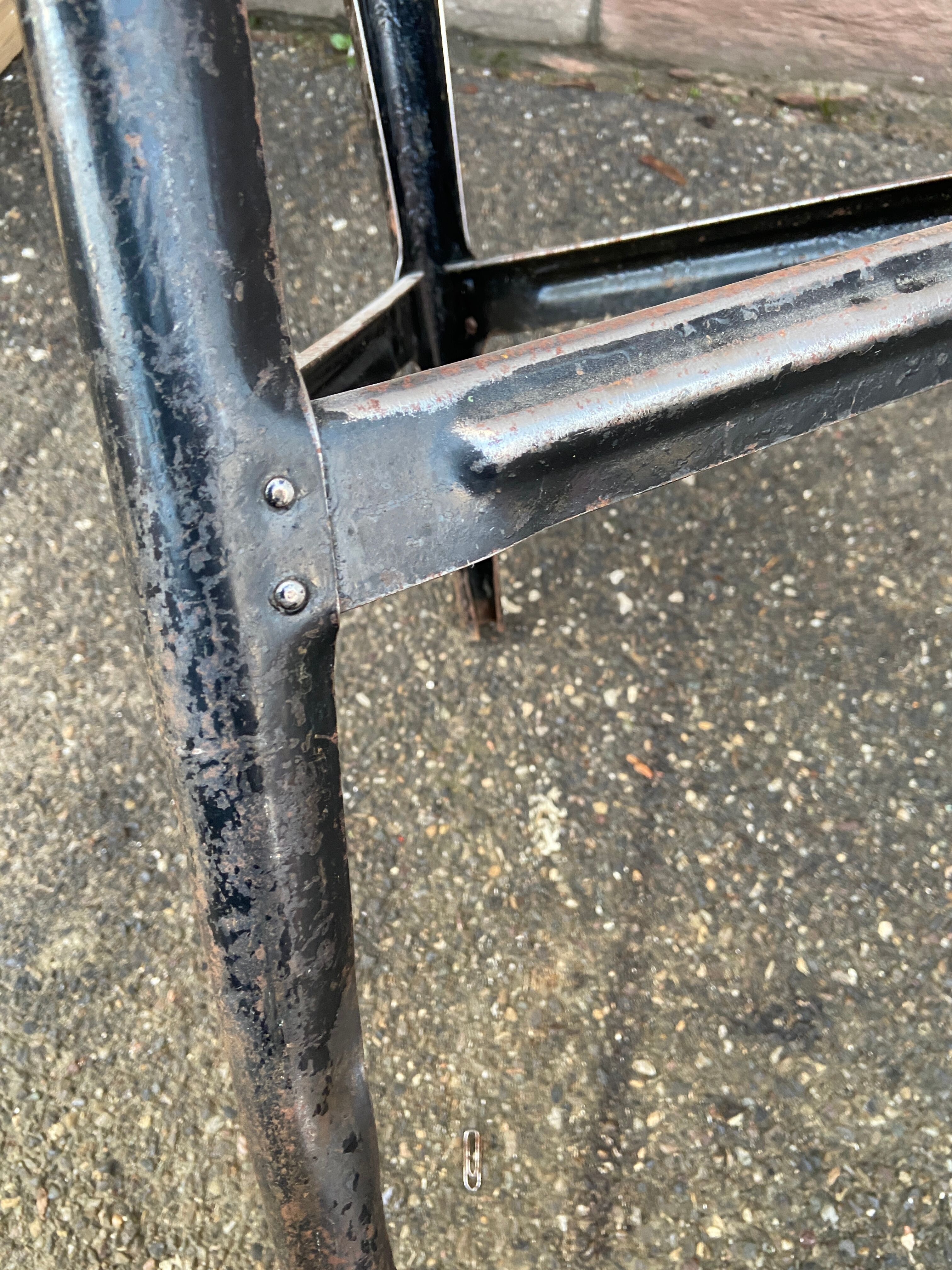 Vintage industrial stool