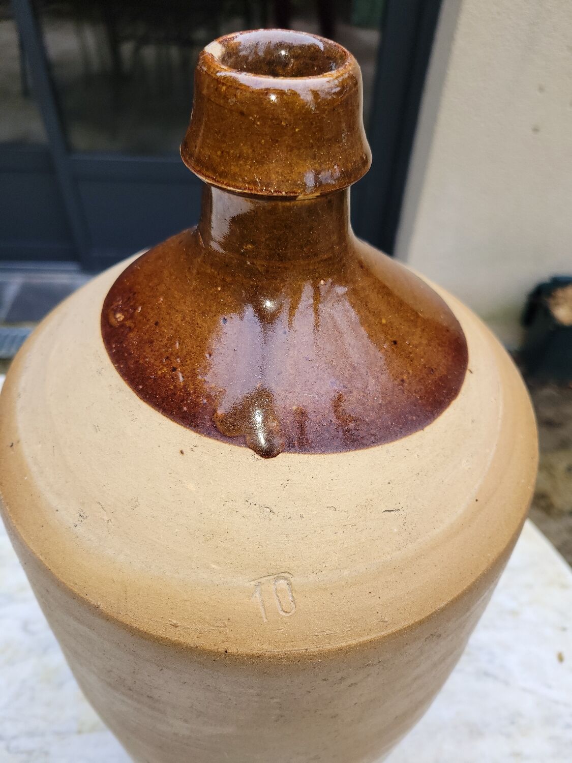 Large stoneware jar 10L