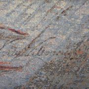 Village wall tapestry in trompe l'oeil after F de Villeneuve
