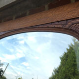 Mirror door antique wardrobe