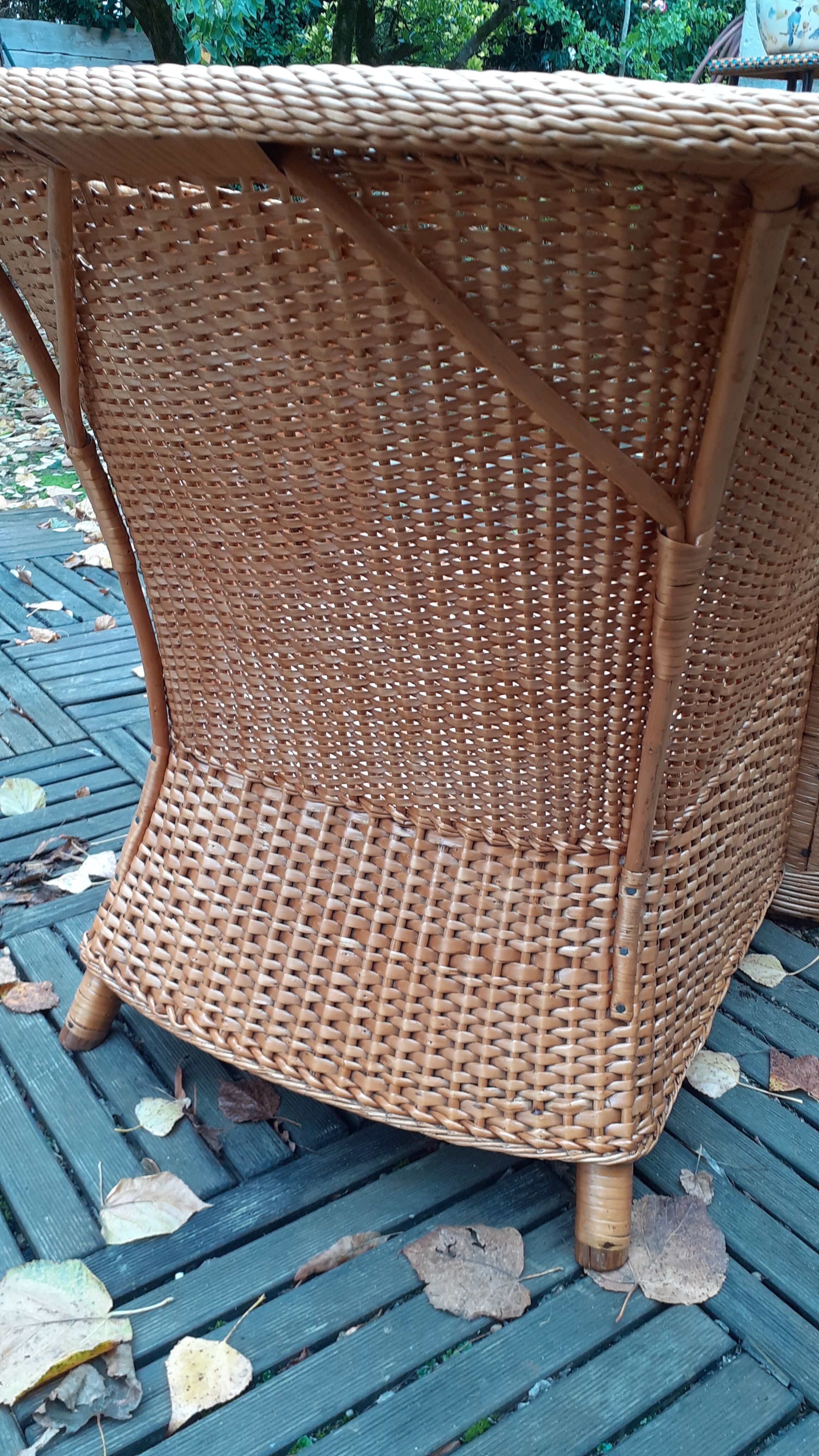 5-piece vintage rattan lounge set 60s